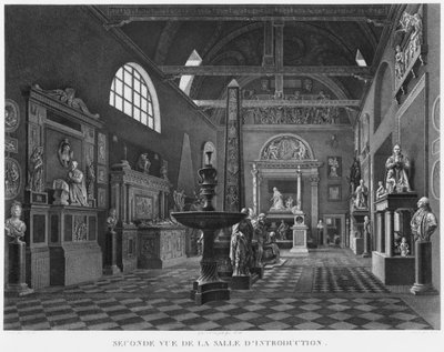 Second view of the introductory room, Musee des Monuments Francais, Paris, illustration from 